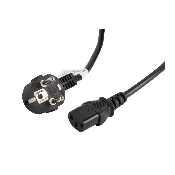 Кабел Lanberg CEE 7/7  към  IEC 320 C13 power cord 3m VDE, black