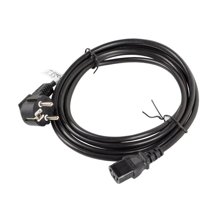Кабел Lanberg CEE 7/7  към  IEC 320 C13 power cord 3m VDE, black