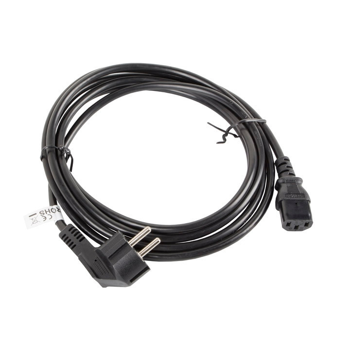 Кабел Lanberg CEE 7/7  към  IEC 320 C13 power cord 3m VDE, black
