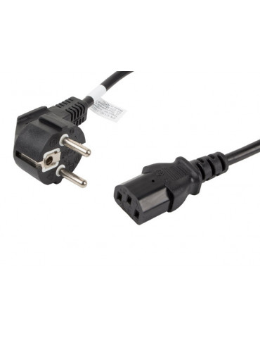 Кабел Lanberg CEE 7/7 към IEC 320 C13 power cord 1.8m VDE, black