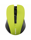 Безжична мишка Canyon MW-1 2.4GHz, 3 бутона, 800/1000/1200 DPI, Yellow  - CNE-CMSW1Y