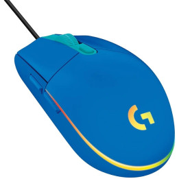 Геймърска мишка Logitech G203 LIGHTSYNC USB, син - 910-005798