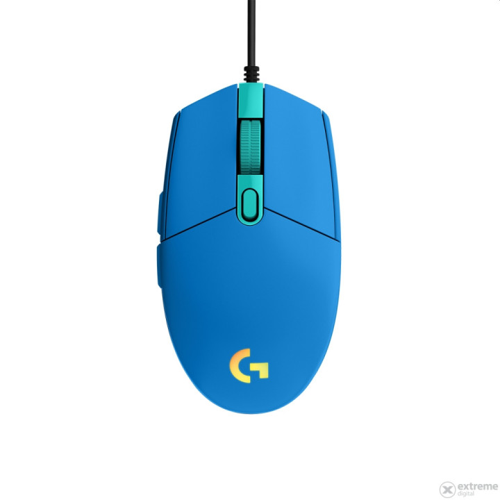 Геймърска мишка Logitech G203 LIGHTSYNC USB, син - 910-005798