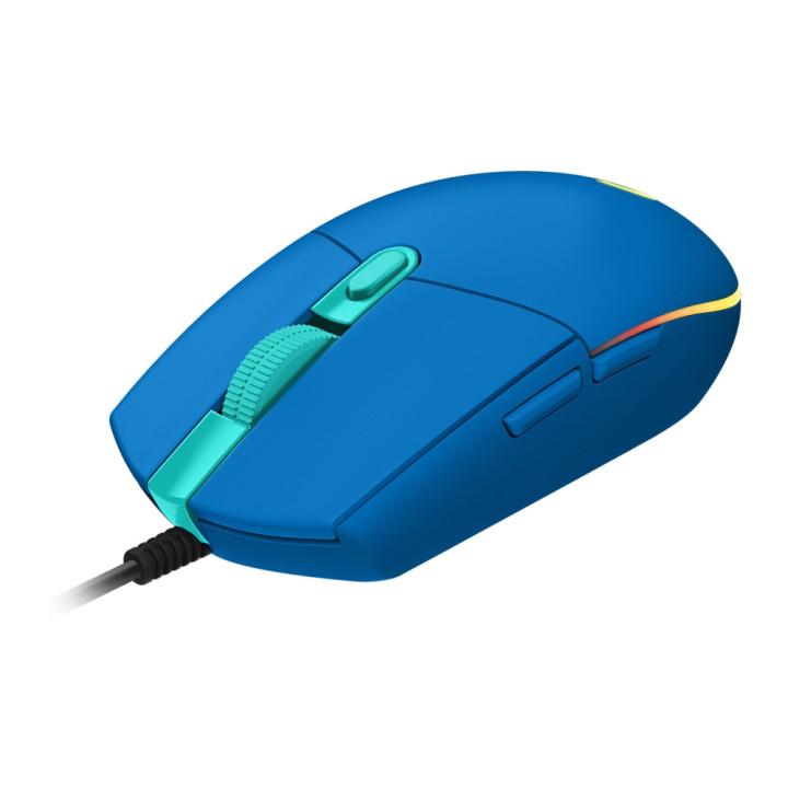 Геймърска мишка Logitech G203 LIGHTSYNC USB, син - 910-005798