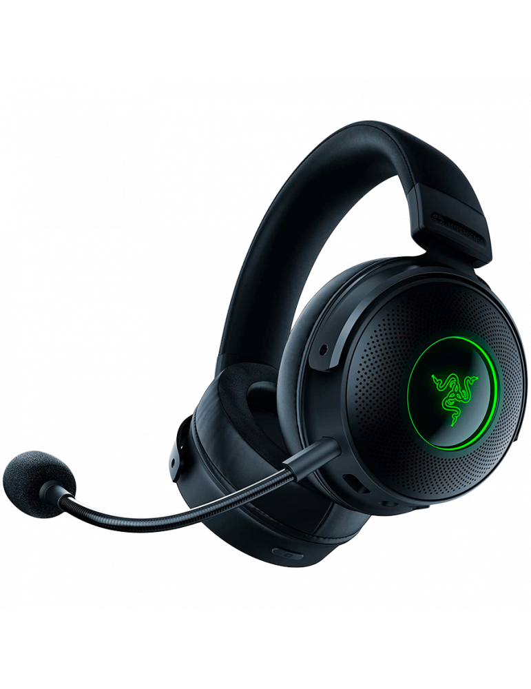 Безжични геймърски слушалки Razer Kraken V3 Pro, Razer Chroma RGB, USB-A Wireless (2.4GHz)/3.5mm - RZ04-03460100-R3M1