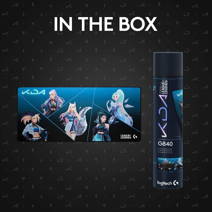 Геймърски пад Logitech G840 XL K/DA, черен - 943-000457