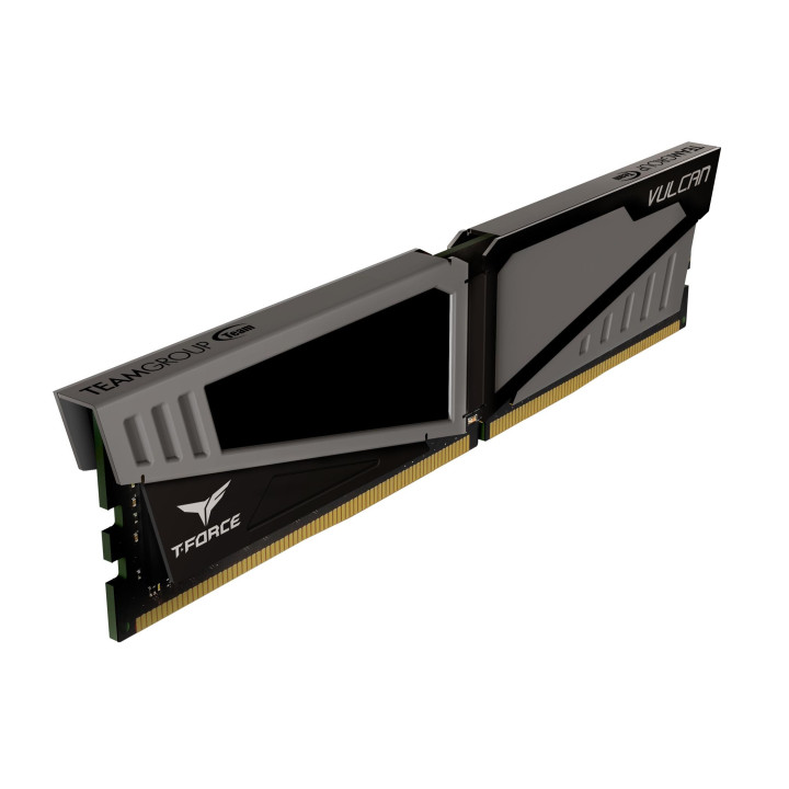 RAM Памет Team Group T-Force Vulcan 16GB (2 x 8GB) 2666 MHz DDR4, сива, TLGD416G2666HC15BDC01