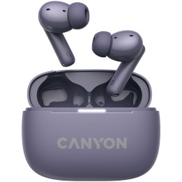 Bluetooth слушалки Canyon OnGo TWS-10 ANC ENC, Purple - CNS-TWS10PL