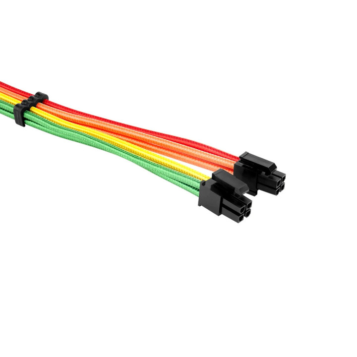 Комплект удължителни кабели  1stPlayer Custom Modding Cable Kit Rainbow - ATX24P, EPS, PCI-e - RB-001