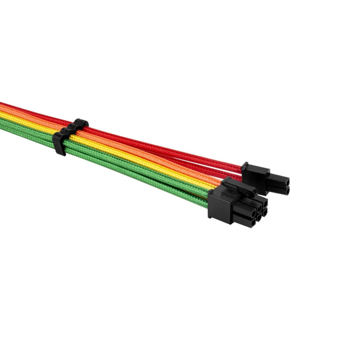 Комплект удължителни кабели  1stPlayer Custom Modding Cable Kit Rainbow - ATX24P, EPS, PCI-e - RB-001