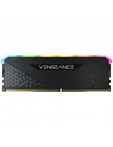 RAM памет Corsair 16GB DDR4 3200MHz Vengeance RGB RS, Black PCB, 1.35V, for AMD Ryzen & Intel - CMG16GX4M1E3200C16