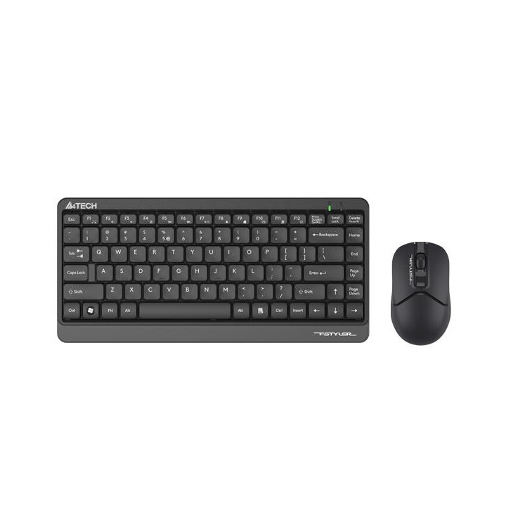 Безжичен комплект клавиатура и мишка A4tech FG1112 Fstyler, черен - A4-KEY-FG1112