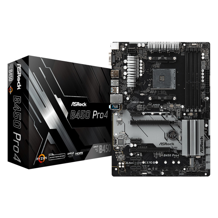 Дънна платка Asrock B450 PRO4