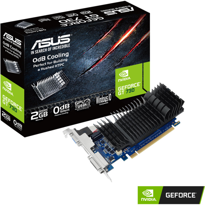 Видео карта Asus GeForce GT 730 2GB GDDR5, low profile - GT730-2GD5-BRK