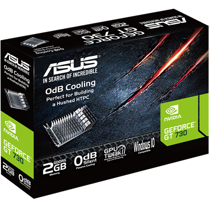Видео карта Asus GeForce GT 730 2GB GDDR5, low profile - GT730-2GD5-BRK