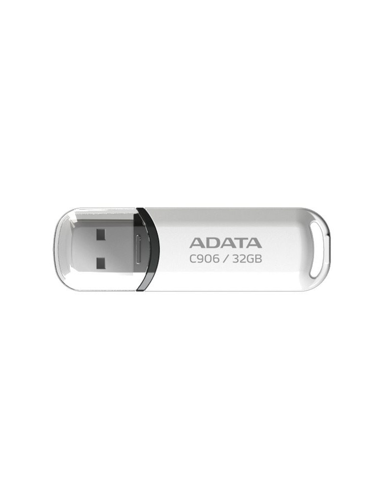 Флаш памет Adata 32GB C906 USB, бял - AC906-32G-RWH