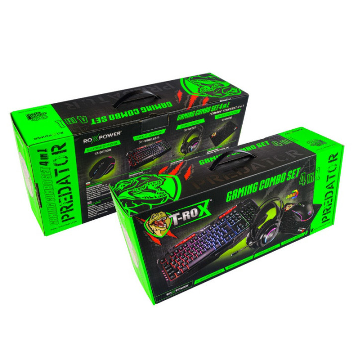 Геймърски комплект Roxpower T-ROX 4IN1 PREDATOR