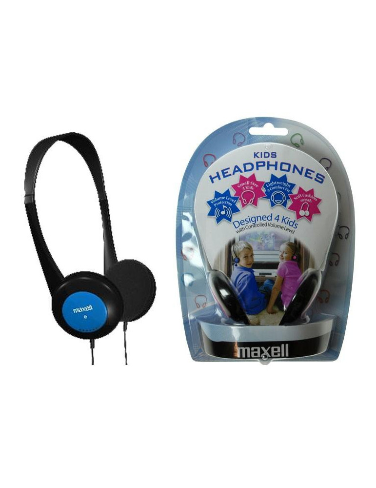 Слушалки Maxell KIDS, син - ML-AH-KIDS-BLUE