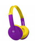Bluetooth детски слушалки Maxell KIDZ HP-BT350, лилав/жълт - KIDZ HP-BT350
