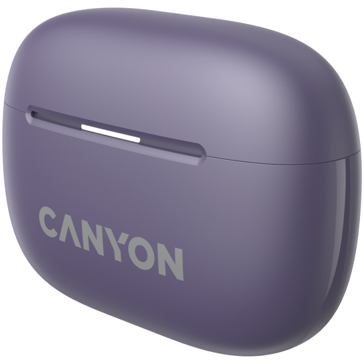 Bluetooth слушалки Canyon OnGo TWS-10 ANC ENC, Purple - CNS-TWS10PL