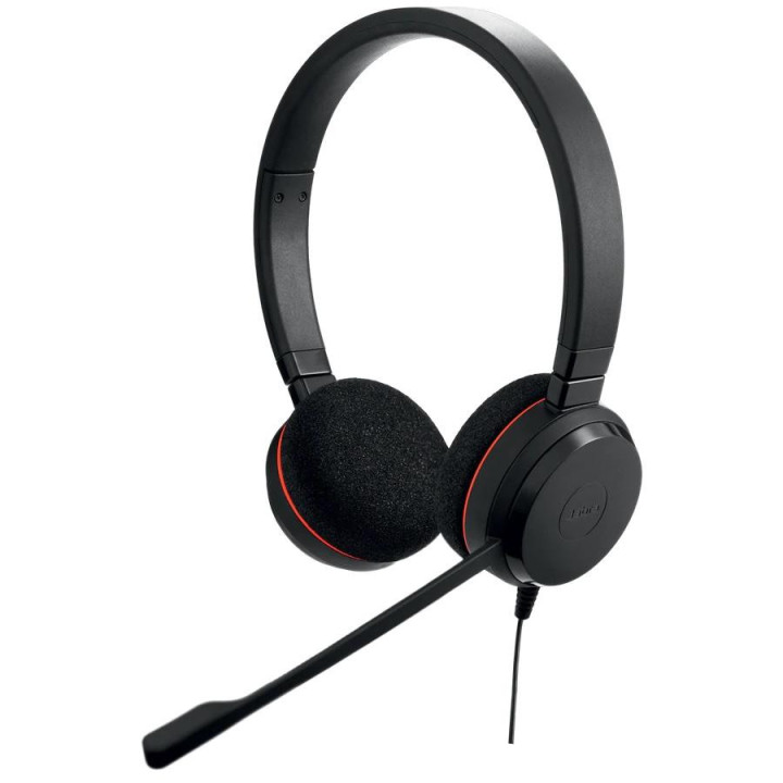 Слушалки Jabra Evolve 20 Stereo Microsoft Teams Optimized, Микрофон, черен  - 4999-823-109