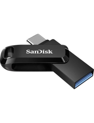 Флаш памет SanDisk 64GB Ultra Dual Drive Go, USB 3.2 Gen 1, черен - SDDDC3-064G-G46