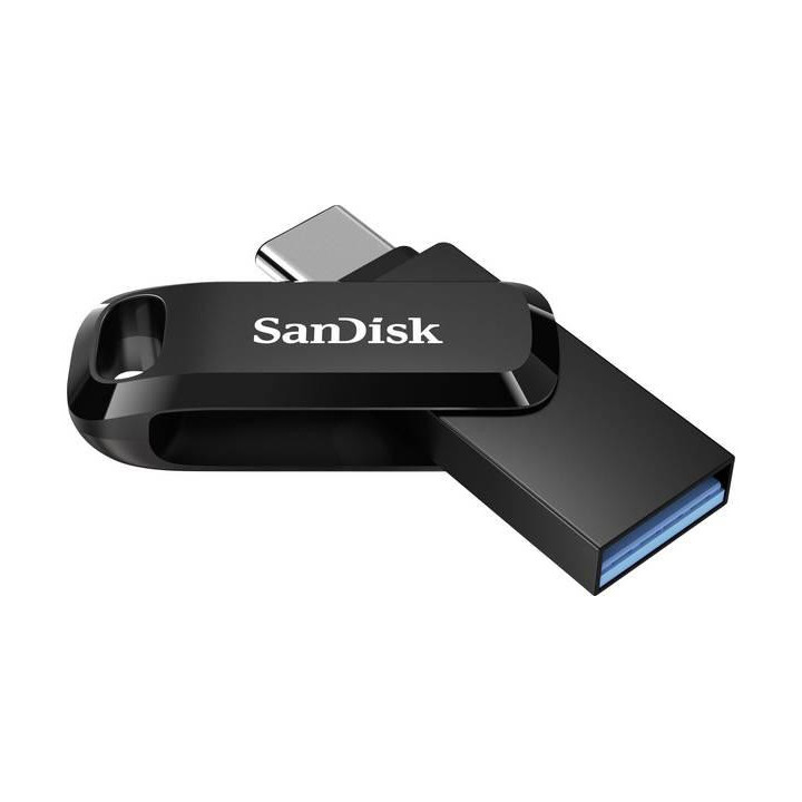 Флаш памет SanDisk 64GB Ultra Dual Drive Go, USB 3.2 Gen 1, черен - SDDDC3-064G-G46