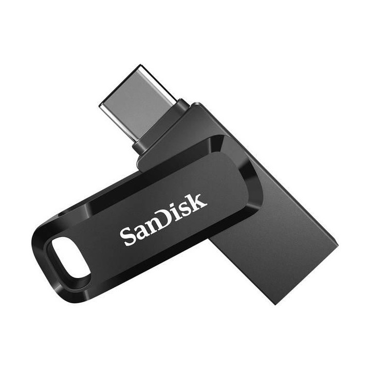 Флаш памет SanDisk 64GB Ultra Dual Drive Go, USB 3.2 Gen 1, черен - SDDDC3-064G-G46