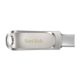 Флаш памет SanDisk 128GB Ultra Dual Drive Luxe, USB 3.1 Gen 1, USB-C, сребрист - SDDDC4-128G-G46