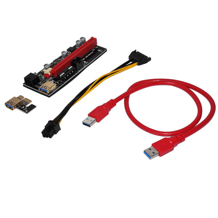 Екстендер Makki Mining Riser PCI Express 1x to 16x - 270uf - MAKKI-SR139-270