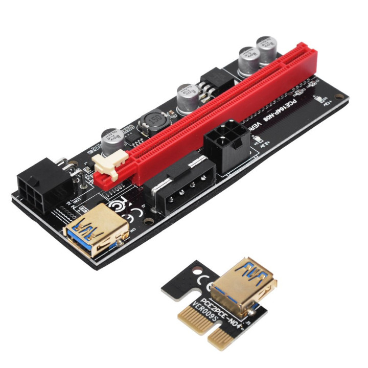 Екстендер Makki Mining Riser PCI Express 1x to 16x - 270uf - MAKKI-SR139-270