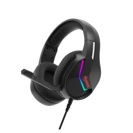 Геймърски слушалки Marvo H8618 Black, 50mm, USB, RGB - MARVO-H8618-BK