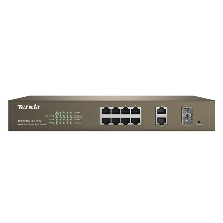 Суич Tenda TEF1210P 8P POE