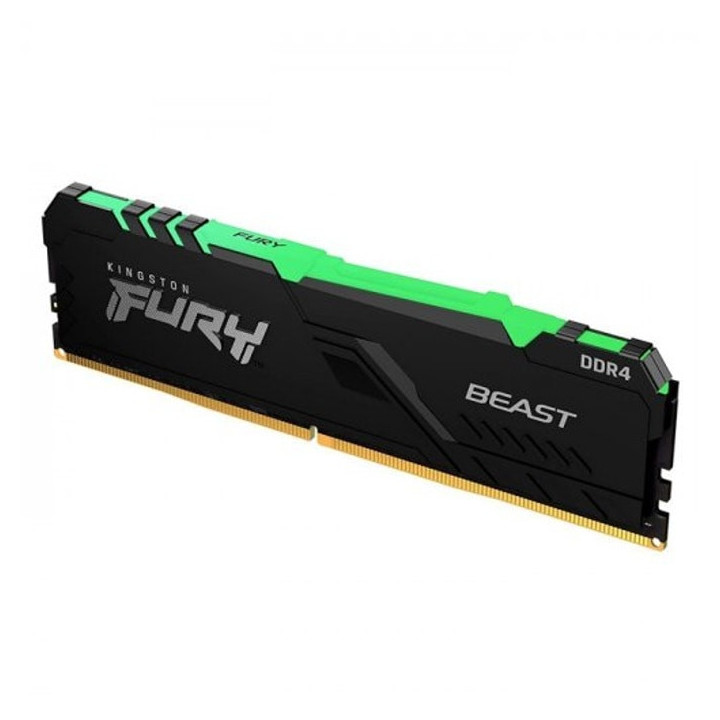 RAM памет Kingston 8GB 3200MHz FURY Beast Black RGB - KF432C16BBA/8