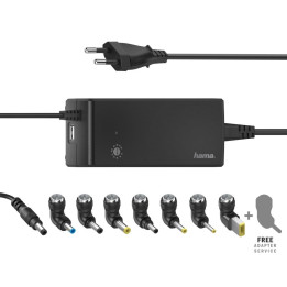 Универсално захранване за лаптоп HAMA, мрежово, вх. 100-240V, изх. 12-22V, 90W - HAMA-200004