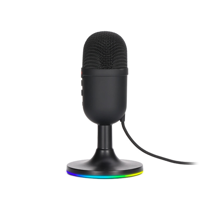 Геймърски микрофон Marvo MIC-06 Black, USB, RGB - MARVO-MIC-06-BK