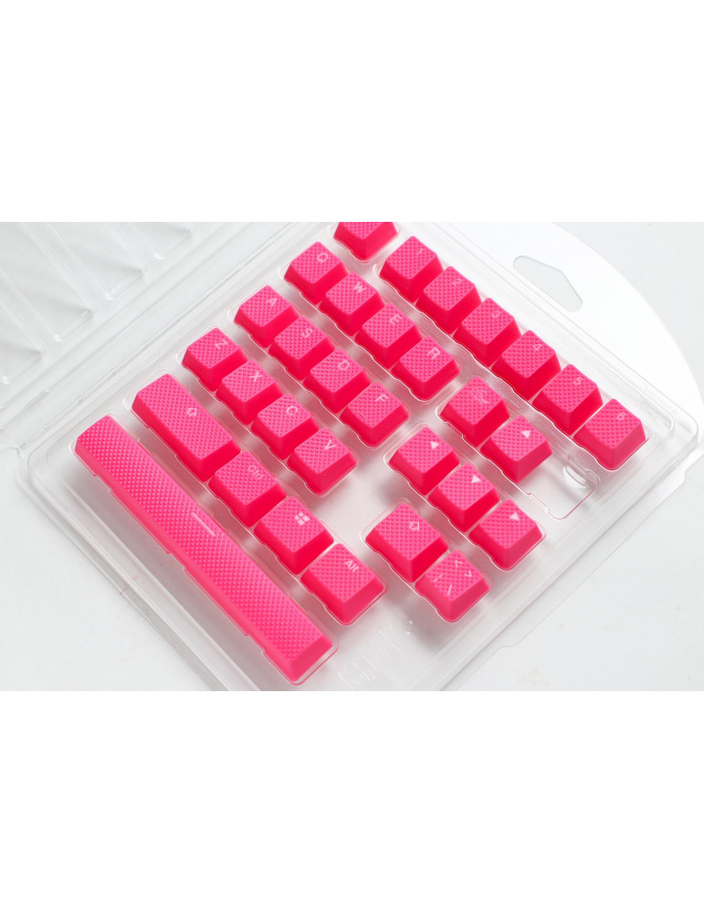 Капачки за механична клавиатура Ducky Pink 31-Keycap Set Rubber Backlit Double-Shot US Layout