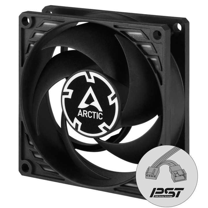 Вентилатор Arctic P8 PWM PST, черен - ACFAN00150A