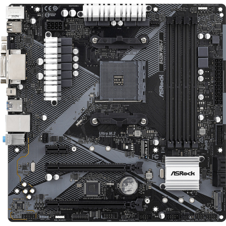 Дънна платка AsRock B450M Pro4-F R2.0