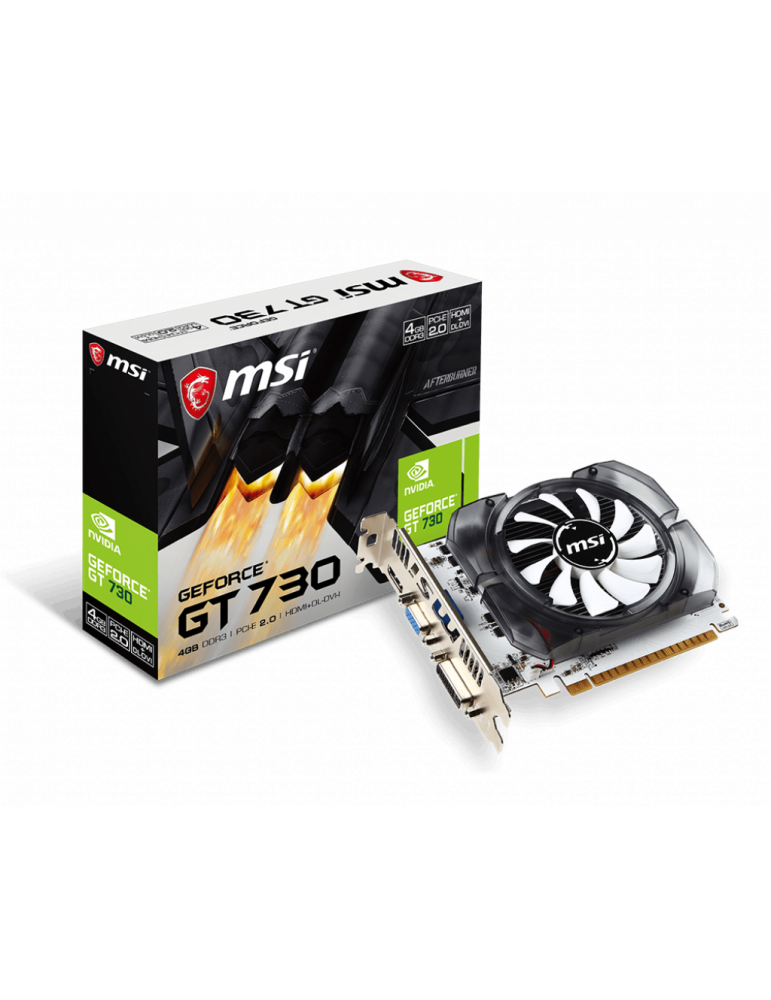 Видео карта MSI NVIDIA GeForce GT 730, PCI Express 2.0, , 4GB DDR3, 128bits -N730-4GD3V2