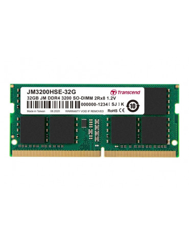 RAM памет Transcend 32GB JM 3200MHz  - JM3200HSE-32G