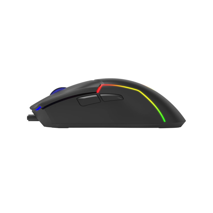 Геймърска мишка Marvo M655 RGB, 12000dpi, 7 програмируеми бутони, 1000Hz - MARVO-M655