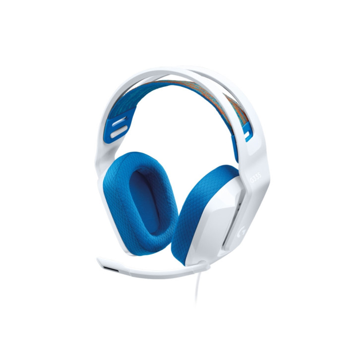 Геймърски слушалки Logitech G335 PRO-G 40, бял - 981-001018
