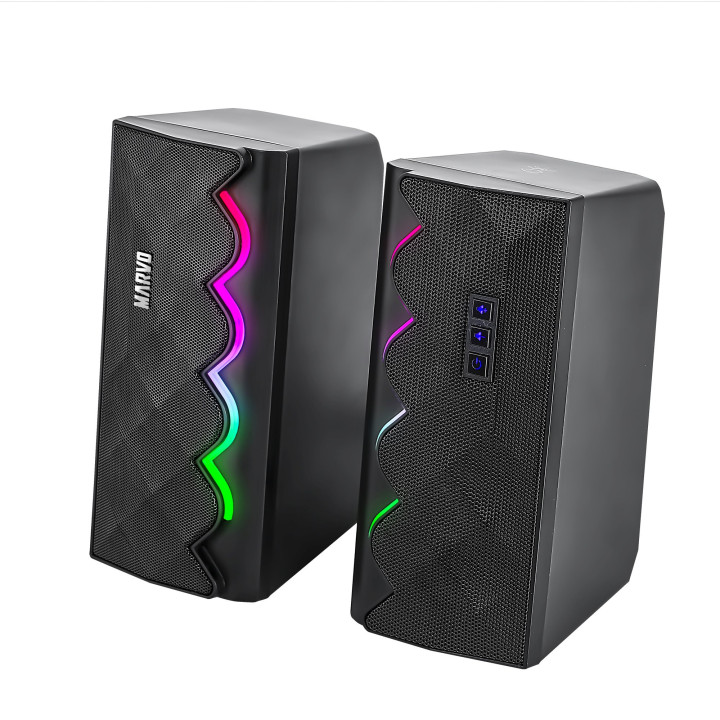 Геймърски колони Marvo 2.0 6W Bluetooth RGB - MARVO-SG-269