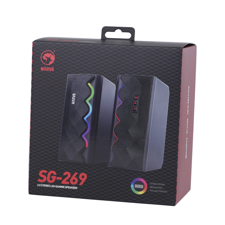 Геймърски колони Marvo 2.0 6W Bluetooth RGB - MARVO-SG-269