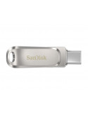 Флаш памет SanDisk 64GB Ultra Dual Drive Luxe, USB 3.1 Gen 1, USB-C, сребрист - SDDDC4-064G-G46