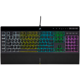 Геймърска клавиатура Corsair K55 RGB PRO, 5Z RGB, Rubber Dome - CH-9226765-NA