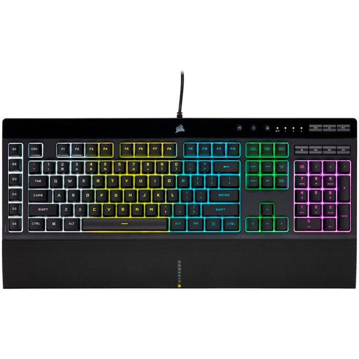 Геймърска клавиатура Corsair K55 RGB PRO, 5Z RGB, Rubber Dome - CH-9226765-NA