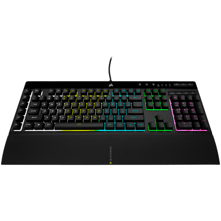 Геймърска клавиатура Corsair K55 RGB PRO, 5Z RGB, Rubber Dome - CH-9226765-NA