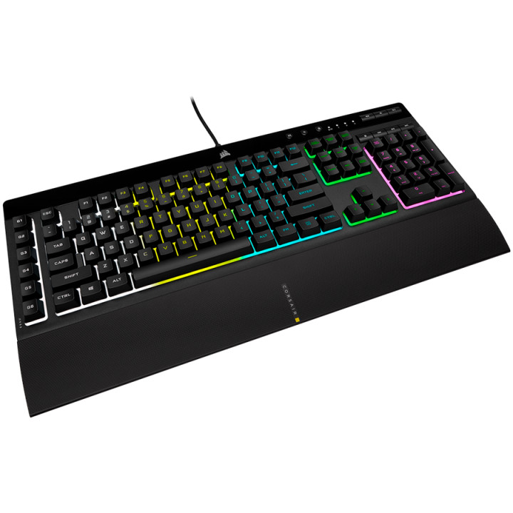 Геймърска клавиатура Corsair K55 RGB PRO, 5Z RGB, Rubber Dome - CH-9226765-NA